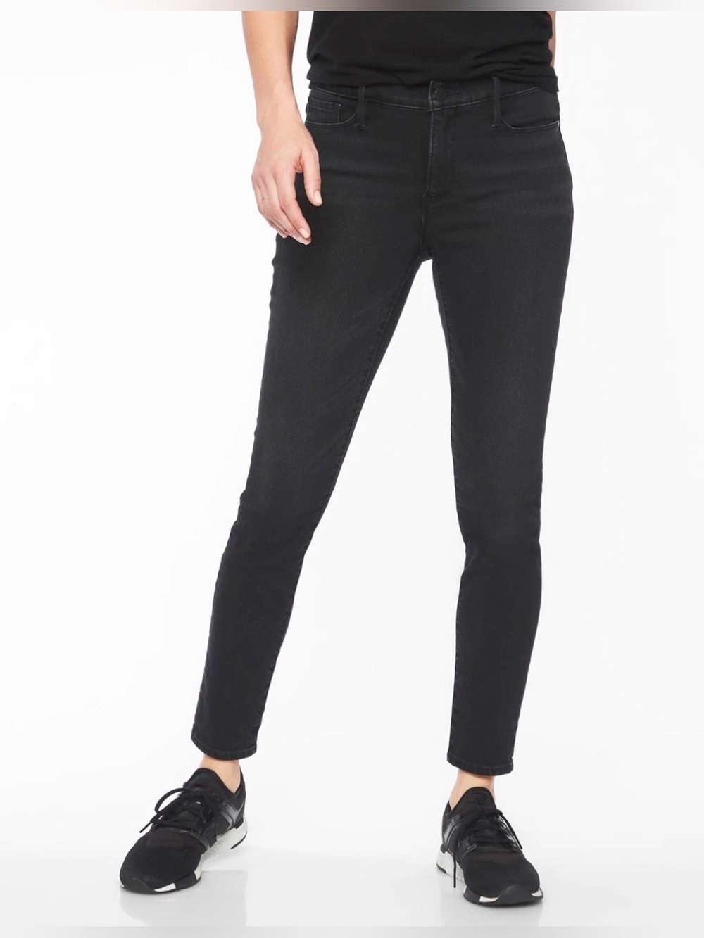 Athleta Sculptek Skinny Jeans Women’s 10 Petite Carbon Wash NWT